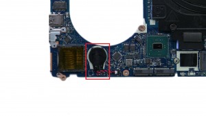 Disconnect and remove CMOS Battery.