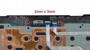 Unscrew and remove Power Button Circuit Board (2 x 