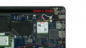 Unscrew and remove WLAN Card (1 x 