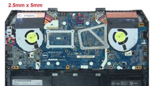 Remove Motherboard screws (2 x 