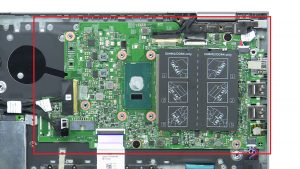 Disconnect cables from motherboard.