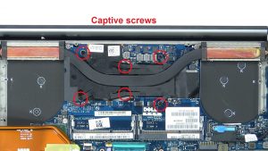 Unscrew and remove Heatsink (Captive screws).