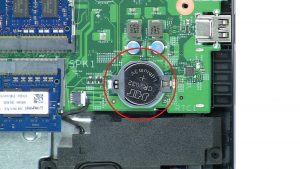 Use thin object to pry out CMOS Battery.