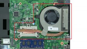 Disconnect heatsink.