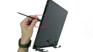 Use fingers to pry apart and separate screen from Back Cover.