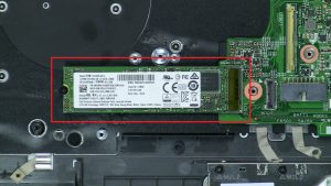 Unscrew and remove Solid State Drive (1 x 