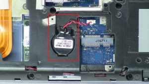 Disconnect and remove CMOS Battery.