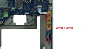 Remove circuit board screws (2 x M2 x 3mm).