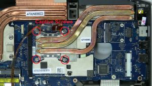 Unscrew and remove Secondary GPU Heatsink (4 X Captive screws).