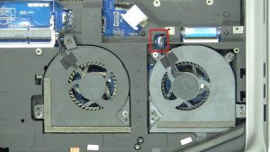 Disconnect and remove Primary GPU Cooling Fan.