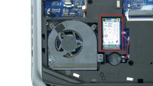 Unscrew and remove mSATA SSD (1 x M2 x 3mm)