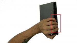 Use fingers to separate and remove Back Cover.