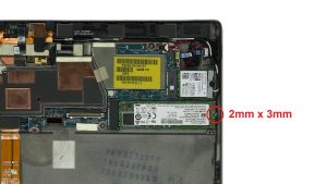 Unscrew and remove mSATA SSD (1 x 