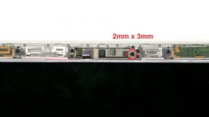 Unscrew camera (1 x M2 x 3mm).