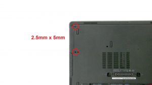 Unscrew and slide out Hard Drive from laptop (2 x 