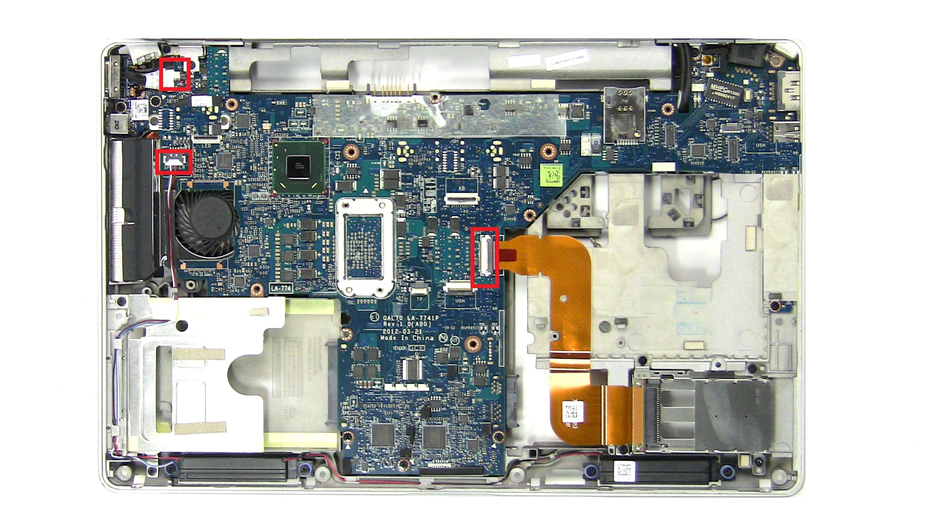 Disconnect motherboard cables.