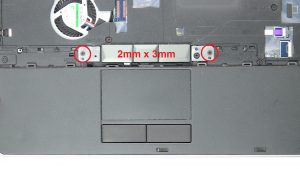 Unscrew and remove Upper Mouse Buttons (2 x 
