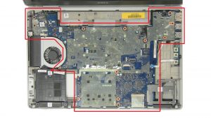 Disconnect motherboard cable.