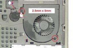 Unscrew and disconnect CPU Cooling Fan (2 x 