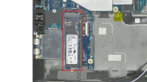 Unscrew and remove SATA SSD (1 x 