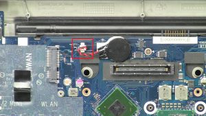 Disconnect and remove CMOS Battery.