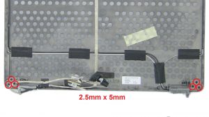 Unscrew and remove Display Hinges (6 x 