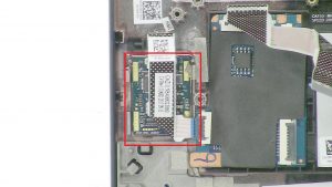 Unscrew and disconnect Fingerprint Board (1 x 