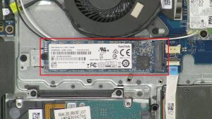 Unscrew and remove M.2 SSD (1 x 