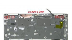 Unscrew and remove display assembly.