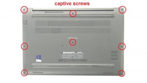 Unscrew and remove Bottom Base (captive screws).