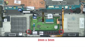 Unscrew and disconnect Mouse Buttons (2 x 