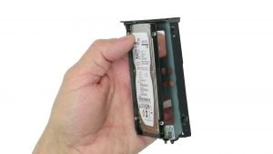 Use fingers to press out Hard Drive from 