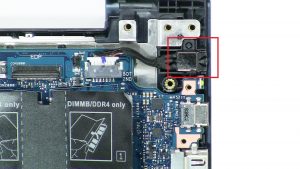 Disconnect and remove DC Jack.
