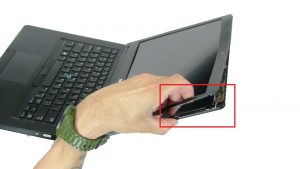 Use fingers to separate and remove Display Bezel.