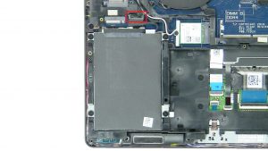 Unscrew and disconnect Hard Drive (Captive screws).