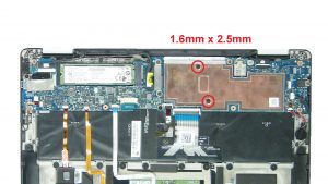 Unscrew and remove Heatsink (2 X 1.6mm x 2.5mm).