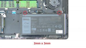 Unscrew and disconnect Battery.