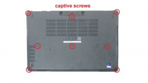 Loosen captive screws.