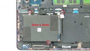 Unscrew and disconnect Hard Drive (3 x 