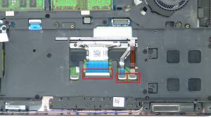 Disconnect keyboard cables.