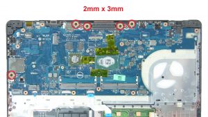 Unscrew and remove Motherboard (5 x 