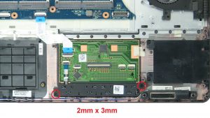 Unscrew and remove Mouse Buttons (2 x 