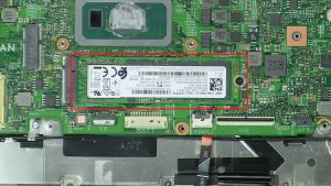 Unscrew and remove M.2 SSD (1 x 