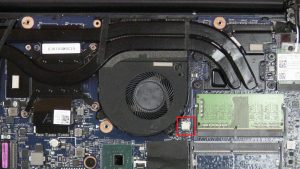 Unscrew and disconnect CPU Fan (2 x 