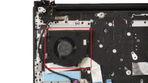 Unscrew and remove Cooling Fan.
