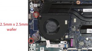 Unscrew then disconnect I/O board (2 x M2.5 x 2.5mm wafer).