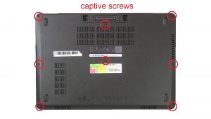 Unscrew and remove Bottom Base (8 X captive screws).