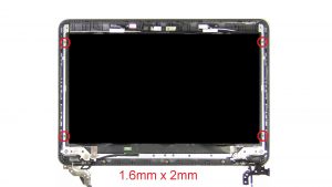 Unscrew and turn over LCD Panel (4 X 1.6mm x 2mm).