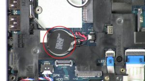 Disconnect and remove CMOS battery.