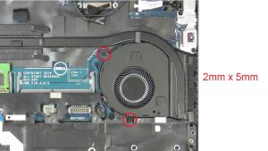Unscrew and disconnect Cooling Fan (2 x 